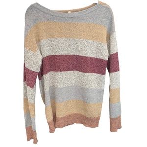 Francesca’s Collection Multi Striped Sweater